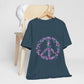Floral Peace Sign  Unisex Comfort Soft Jersey Tee