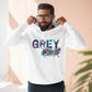 Grey Street Three-Panel soft touch Fleece Hoodie (Lane Seven)