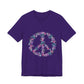 Floral Peace Sign  Unisex Comfort Soft Jersey Tee