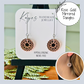 Mirrored Sunflower dangles