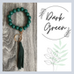 Wood Beads Wristlet Keychain
